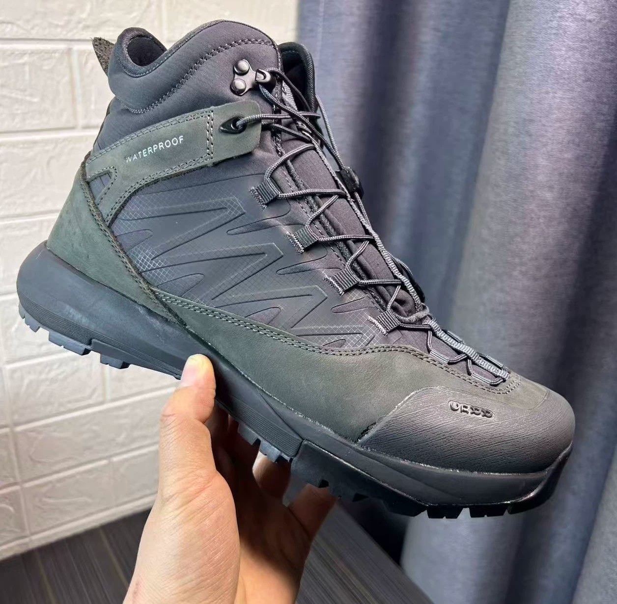 Streetwear Brand For Men - Wysokie skórzane buty trekkingowe męskie luksusowe