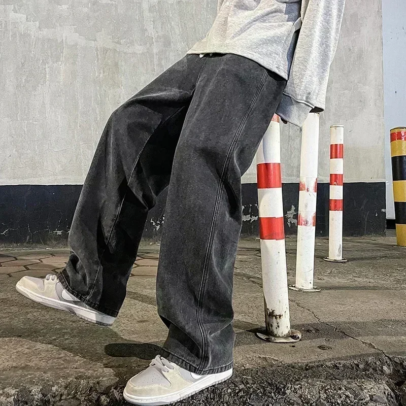 Streetwear Clothing Brands - Nowe luźne jeansy streetwearowe męskie w