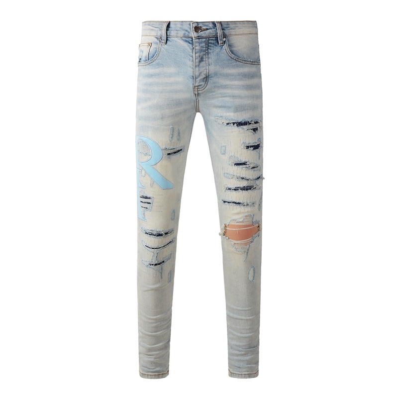 Quality Streetwear Brand - Moda Amerykańska Marki Męskie Jeansy Luksusowy