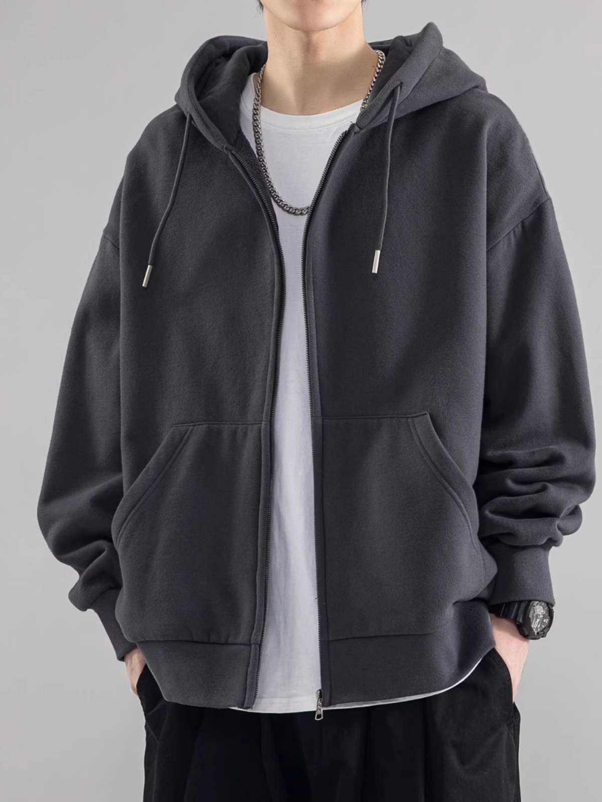 Luźna męska bluza z kapturem w – Streetwear Brand Hong Kong recenzja i cena