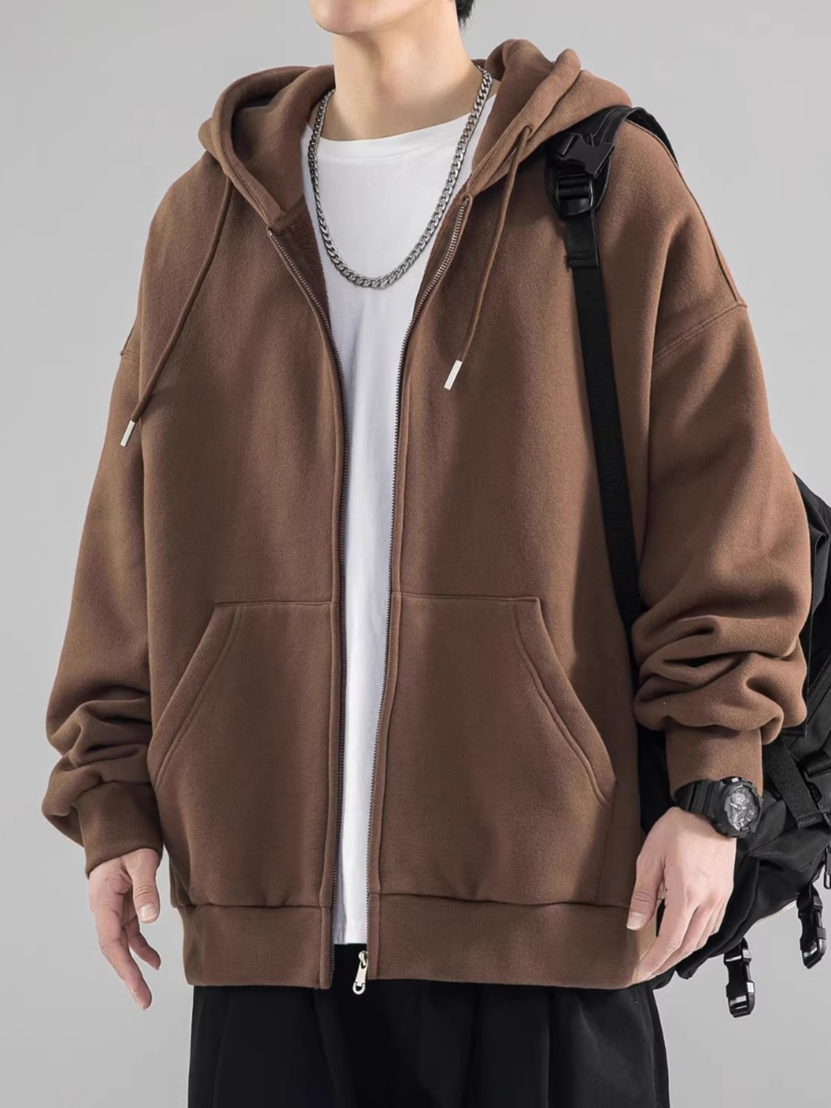 Luźna męska bluza z kapturem w – Streetwear Brand Hong Kong recenzja i cena