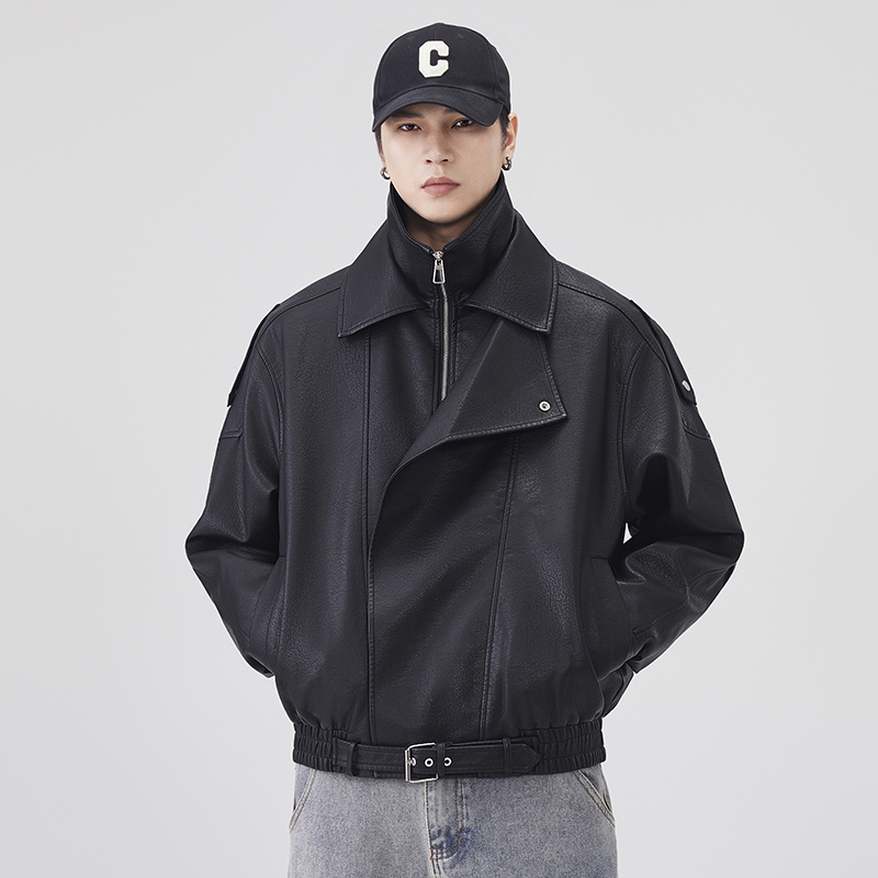 Męska kurtka skórzana jesienno – Streetwear Brand Vintage recenzja i cena
