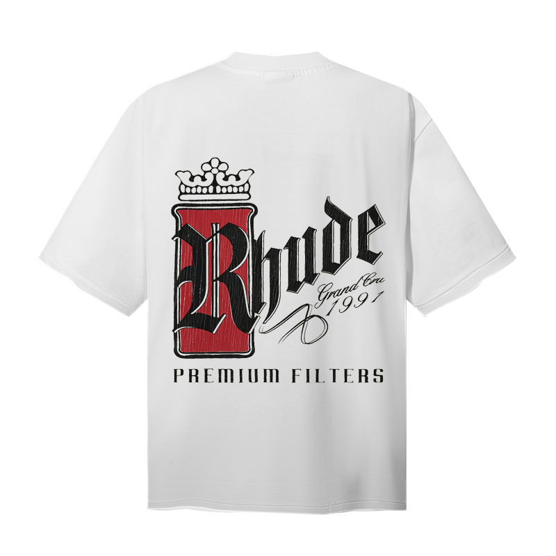 Koszulka Rhude z nadrukiem lit – Quality Streetwear Brand recenzja i cena